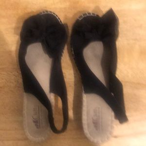 Black Espadrille Slip On